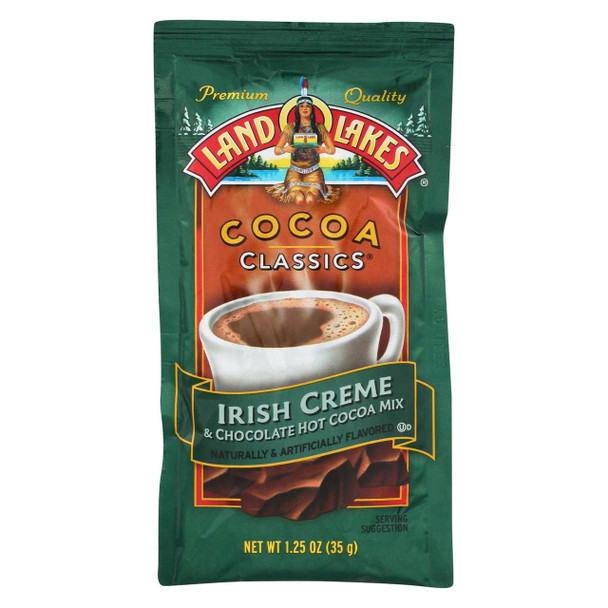 Land O Lakes Cocoa Classic Mix - Irish Creme and Chocolate - 1.25 oz - Case of 12