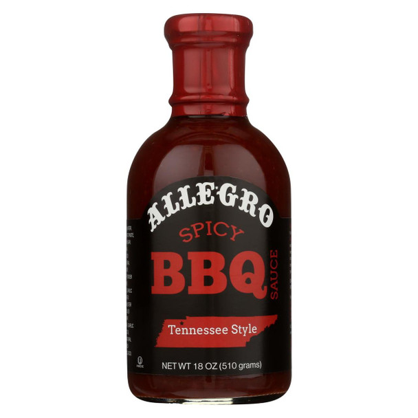 Allegro Sauce - BBQ Spicy - Case of 6 - 18 oz