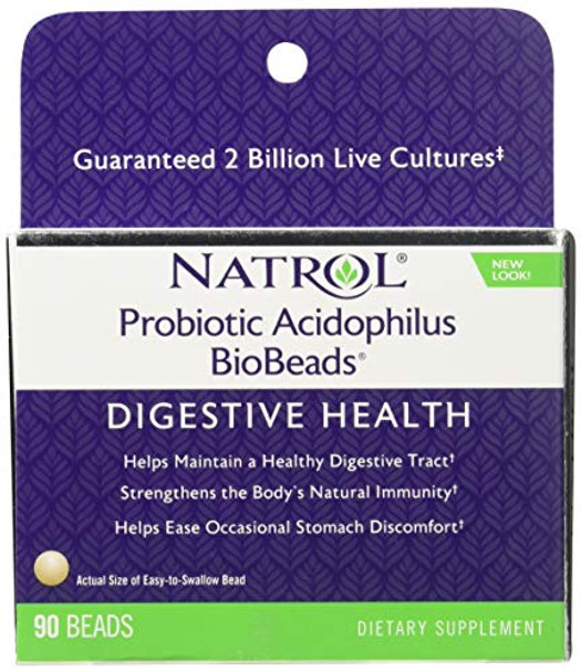 Natrol Probiotic Acidophilus BioBeads - 90 Beads