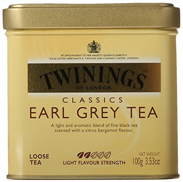 Twinings Tea - Earl Grey - Case of 6 - 3.53 oz.