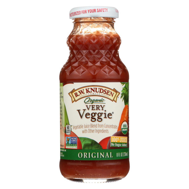 R.W. Knudsen Very Veggie - Organic - Case of 24 - 8 Fl oz.