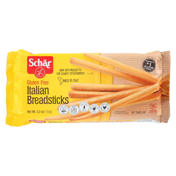 Schar Italian Breadsticks Gluten Free - Case of 10 - 5.3 oz.