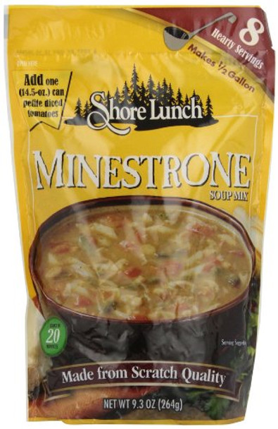 Shore Lunch Minestrone Soup Mix - Case of 6 - 9.3 oz.