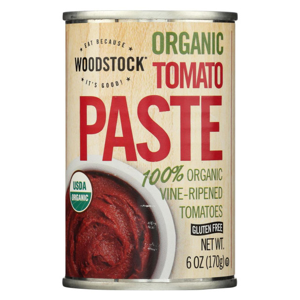 Woodstock Tomato Paste - Organic - 6 oz - case of 24
