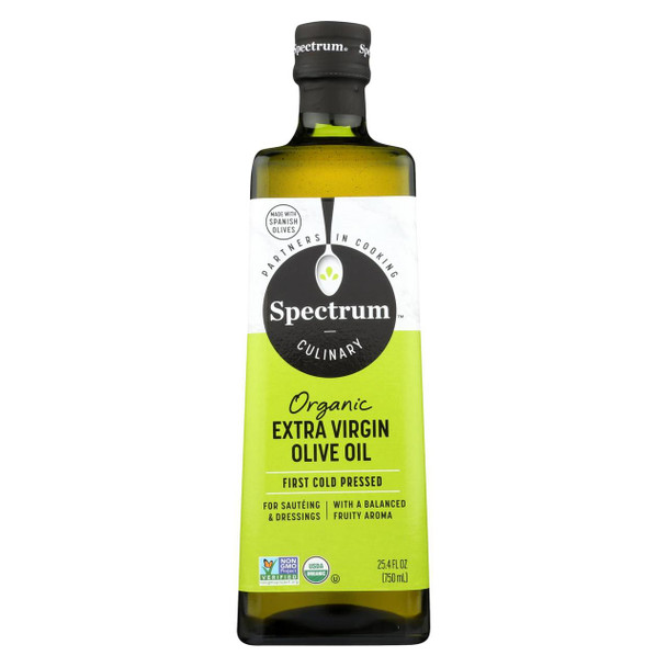 Spectrum Naturals Organic Unrefined Extra Virgin Olive Oil - 25.4 Fl oz.