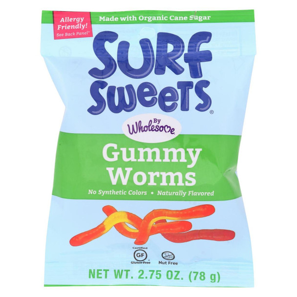 Surf Sweets Gummy Worms - Case of 12 - 2.75 oz.