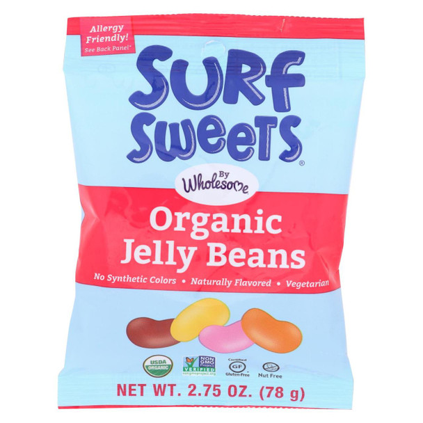 Surf Sweets Organic Jelly Beans - Case of 12 - 2.75 oz.