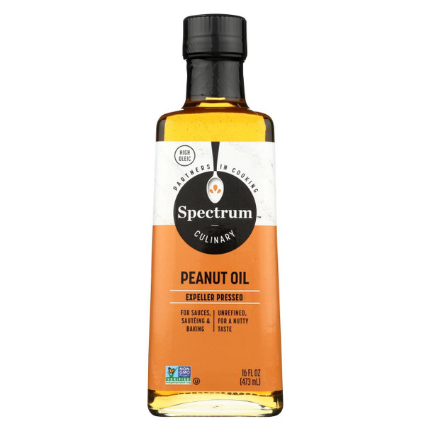 Spectrum Naturals Unrefined Peanut Oil - 16 Fl oz.