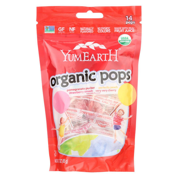 Yummy Earth Organic Fruit Lollipops - 15 Lollipops - 3 oz