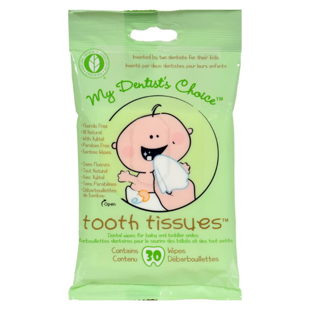 Tooth Tissues Dental Wipes - 30 Wipes