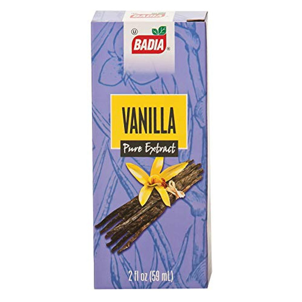 Badia Spices - Pure Vanilla Extract - Case of 12 - 2 Fl oz.