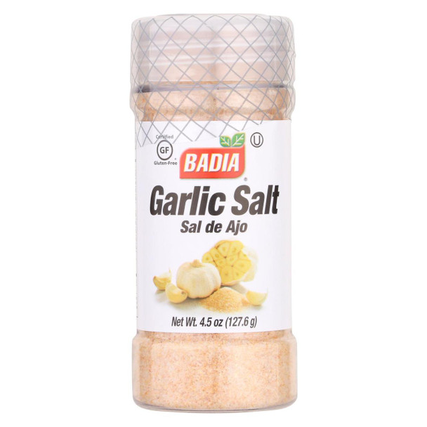 Badia Spices - Garlic Salt - Case of 12 - 4.5 oz.