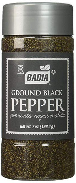 Badia Spices - Ground Black Pepper - Case of 12 - 7 oz.