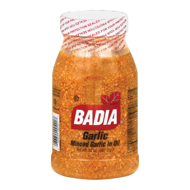 Badia Spices - Minced Garlic in Oil - Case of 6 - 32 oz.