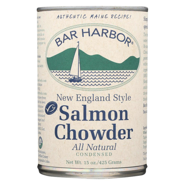 Bar Harbor - All Natural Salmon Chowder - Case of 6 - 15 oz.