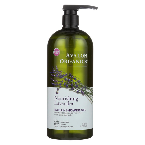 Avalon Organics Bath and Shower Gel Lavender - 32 fl oz