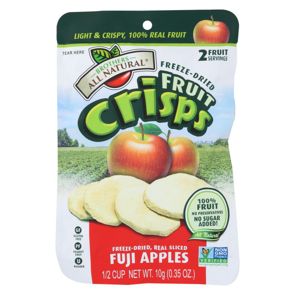 Brothers All Natural - Fruit Crisps - Fuji Apple - Case of 24 - .35 oz