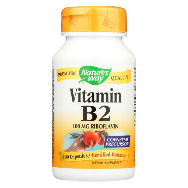 Nature's Way - Vitamin B-2 - 100 mg - 100 Capsules