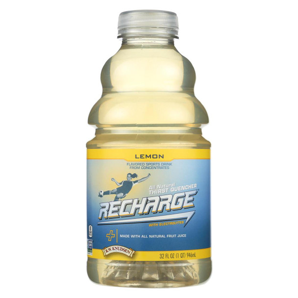 R.W. Knudsen - Drink - Lemon Recharge - Case of 12 - 32 Fl oz.