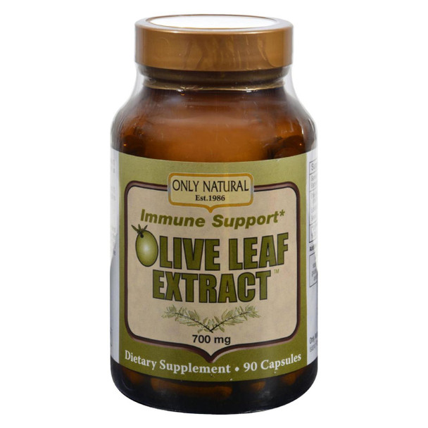 Only Natural Olive Leaf Extract - 700 mg - 90 Capsules