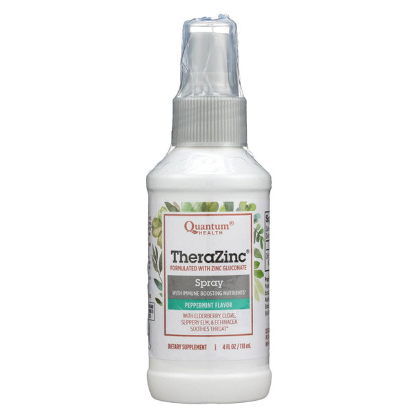 Quantum TheraZinc Spray Peppermint Clove - 4 fl oz