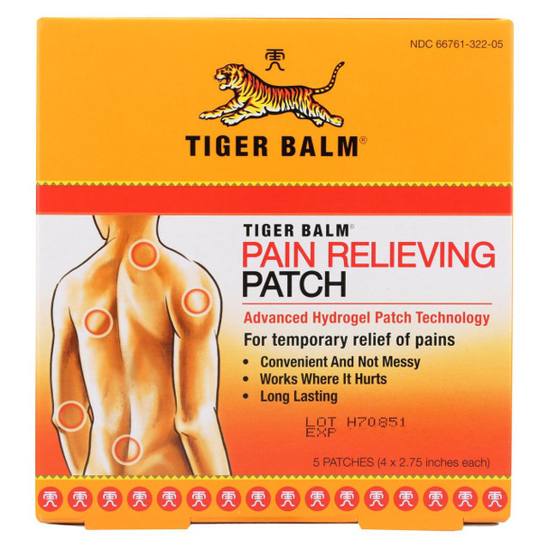 Tiger Balm Patch Display Center - Case of 6 - 5 Packs