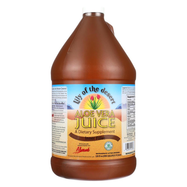 Lily of the Desert - Aloe Vera Juice - Inner Fillet - Case of 4 - 1 Gallon