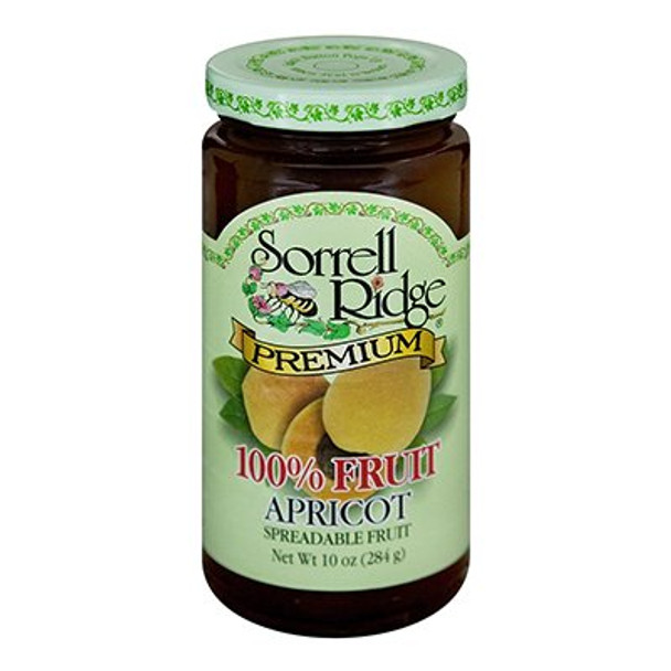Sorrell Ridge Premium Spreadable Fruit - Apricot - Case of 12 - 10 oz.
