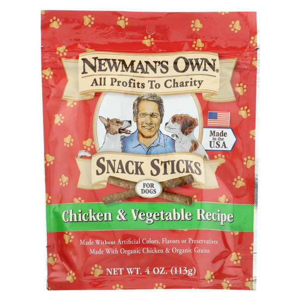 Newman's Own Organics Training Treats - Chicken and Vegetable - Case of 12 - 4 oz.