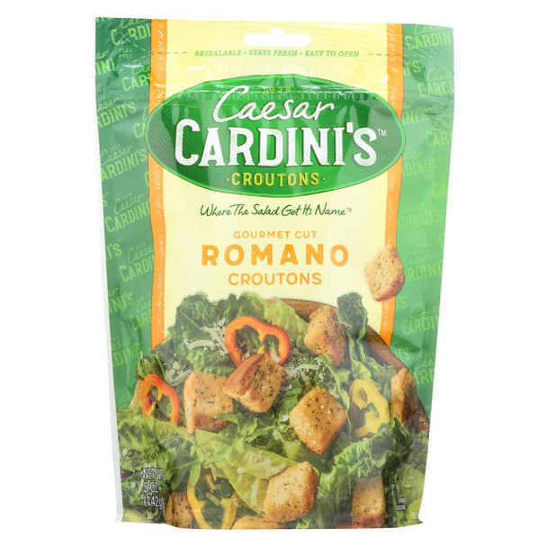 Cardini's - Croutons Romano Cheese - Case of 12-5 oz