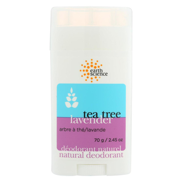 Earth Science Natural Tea Tree Deodorant Lavender - 2.5 oz