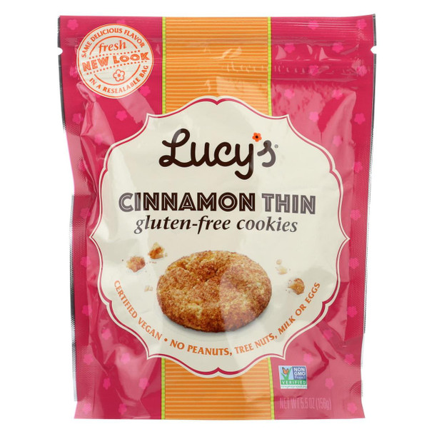 Dr. Lucy's - Cookies - Cinnamon Thin - Case of 8 - 5.5 oz.