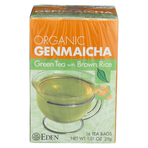 Eden Foods Organic Genmaicha Green Tea - Case of 12 - 16 BAG