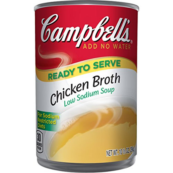 Campbell's Soup - Chicken Broth - Case of 12 - 10.5 oz