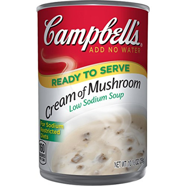 Campbell's Cream of Mushroom Soup - Case of 12 - 10.5 oz