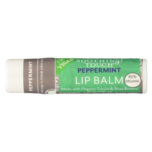 Soothing Touch Lip Balm - Peppermint - Case of 12 - .25 oz