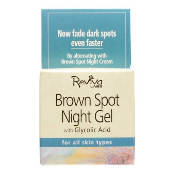 Reviva Labs - Brown Spot Night Gel with Glycolic Acid - 1.25 oz