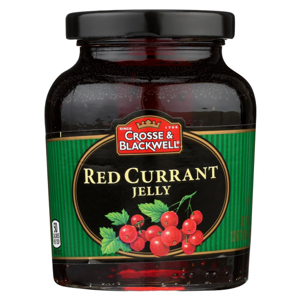 Crosse and Blackwell Jelly - Red Currant Jelly - Case of 6 - 12 oz.