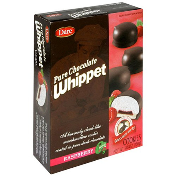 Dare Whippet Pure Chocolate - Raspberry - Case of 12 - 8.8 oz.