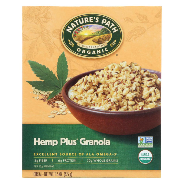 Nature's Path Organic Hemp Plus Granola - Case of 12 - 11.5 oz.