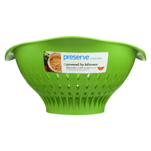 Preserve Large Colander - Green - Case of 4 - 3.5 qt