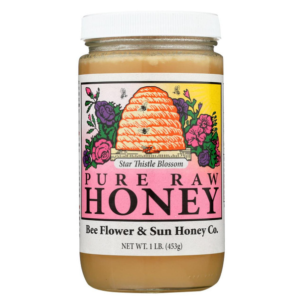 Bee Flower and Sun Honey - Star Thistle Blossom - Case of 12 lbs