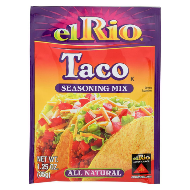 El Rio Seasoning Mix - Taco - 1.25 oz - Case of 20