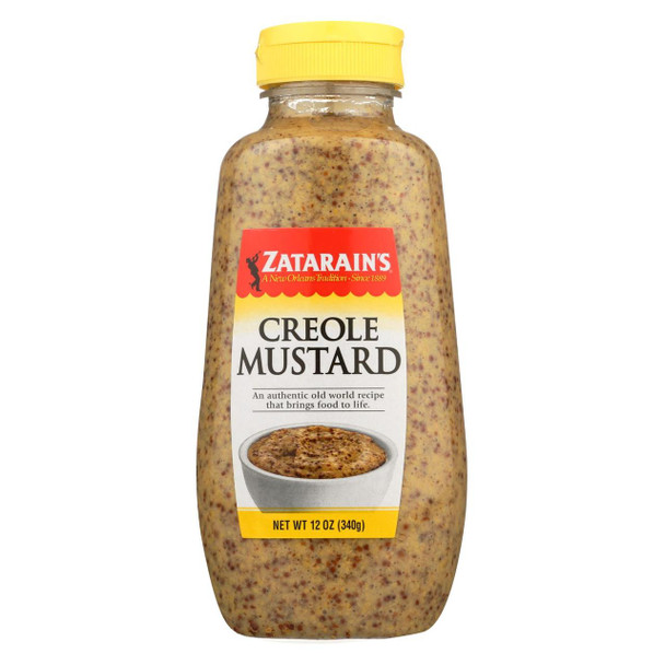 Zatarain's Creole Mustard - Squeeze Bottle - Case of 12 - 12 oz