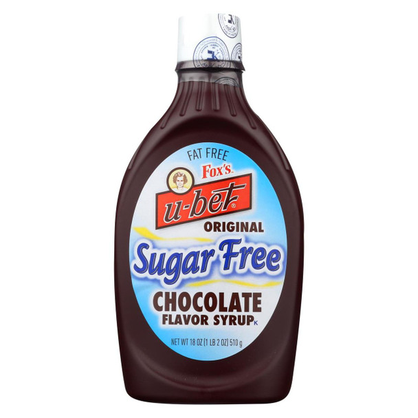 Fox's U - Bet Sugar Free Chocolate - Sugar Free - Case of 12 - 18 oz.