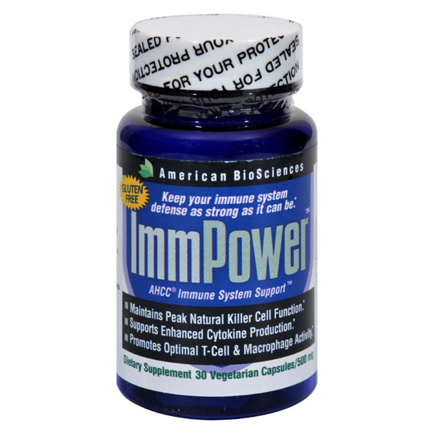 American Bio-Sciences ImmPower AHCC - 500 mg - 30 Capsules