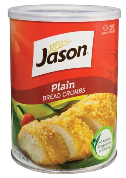 Jason Bread Crumbs - Plain - Case of 12 - 15 oz.