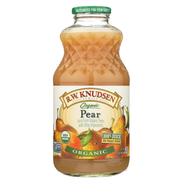 R.W. Knudsen Organic Juice - Pear - Case of 12 - 32 fl oz
