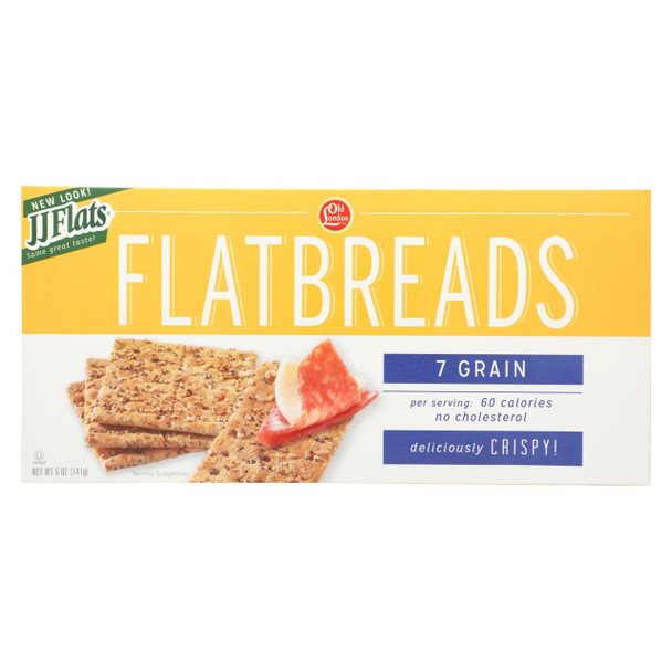 JJ Flats - Flatbread - 7 Grain - Case of 12 - 5 oz.