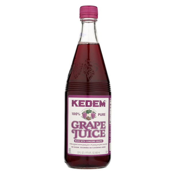 Kedem Grape Juice - Concord - Case of 12 - 22 Fl oz.